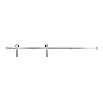 2000 mm Sliding Barn Door Hardware Kit for Single Sliding Barn Door Silver.