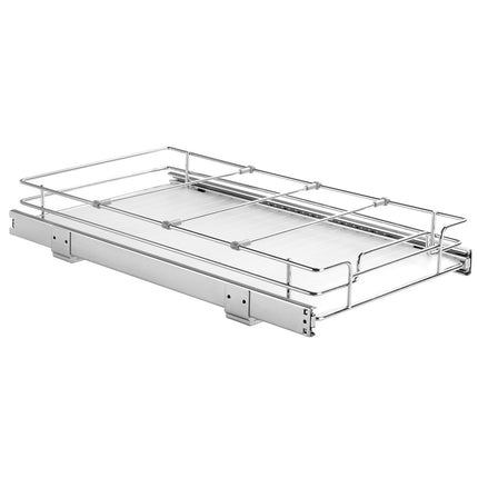 Pull Out Cabinet Under Sink Organizer 11 x 21 Inch Wire Drawer Basket.