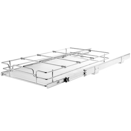 Pull Out Cabinet Under Sink Organizer 11 x 21 Inch Wire Drawer Basket.