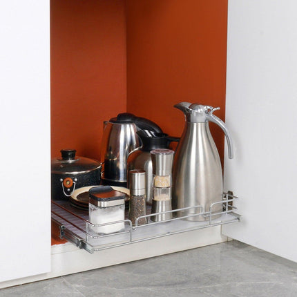 Pull Out Cabinet Under Sink Organizer 20 x 21 Inch Wire Drawer Basket.