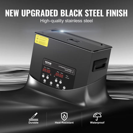 6L Ultra Sonic Cleaner, 180W Digital Ultrasonic Cleaning Machine with Gentle Mode & Upgraded Degassing, 40kHz Industrial Ultrasound Cleaner with Heater & Timer for Retainer, Jewelry, Tools.