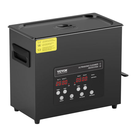 6L Ultra Sonic Cleaner, 180W Digital Ultrasonic Cleaning Machine with Gentle Mode & Upgraded Degassing, 40kHz Industrial Ultrasound Cleaner with Heater & Timer for Retainer, Jewelry, Tools.