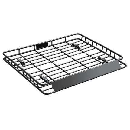 Roof Rack Cargo Carrier, 1095 x 1270 x 105 mm, Universal Rooftop Cargo Basket, Car Top Luggage Holder with 68 kg Max Load Capacity, 4.1 in Fence, Anti-Rust Alloy Steel, Wind Fairing, for SUV Car.
