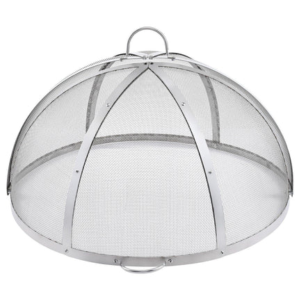 Firepit Spark Screen Lid, 36" Diameter, Outdoor Firepit Ring Cover Round Accessories, Fire Pit Metal Cover, Easy-Opening Stainless Steel Fire Ring Covers for Outdoor Patio Fire Pits Backyard.