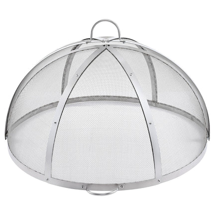 Firepit Spark Screen Lid, 40" Diameter, Outdoor Firepit Ring Cover Round Accessories, Fire Pit Metal Cover, Easy-Opening Stainless Steel Fire Ring Covers for Outdoor Patio Fire Pits Backyard.