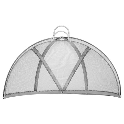 Firepit Spark Screen Lid, 40" Diameter, Outdoor Firepit Ring Cover Round Accessories, Fire Pit Metal Cover, Easy-Opening Stainless Steel Fire Ring Covers for Outdoor Patio Fire Pits Backyard.