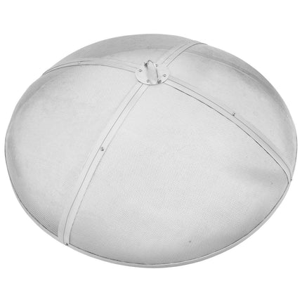 Fire Pit Spark Screen Round 30", Reinforced Heavy Duty Steel Metal Cover, Outdoor Firepit Lid, Easy-Opening Top Screen Covers Round with Ring Handle for Outdoor Patio Fire Pits Backyard.