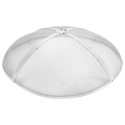 Fire Pit Spark Screen Round 40", Reinforced Heavy Duty Steel Metal Cover, Outdoor Firepit Lid, Easy-Opening Top Screen Covers Round with Ring Handle for Outdoor Patio Fire Pits Backyard.