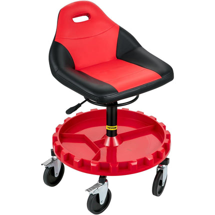 Rolling Garage Stool 300LBS Adjustable Mechanic Work Shop Seat w/Casters.