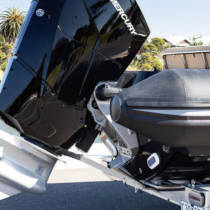 Transom Saver, 609.6-914.4 mm, Adjustable Boat Transom Saver with Heavy-Duty Head, Corrosion-Resistant Easy-to-Install Transom Savers for Less Than 100 HP Outboard Motor , Fit for Roller & Trailer.