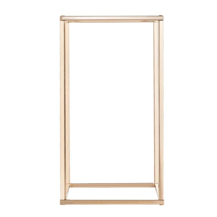 Wedding Flower Stand, 10PCS 40cm Column Flower Stand, Floral Stands with Acrylic Laminate, Gold Rectangular Floral Display Rack for Wedding, Party, Birthday, Home, Gold Centerpiece Stands.