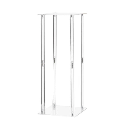 Wedding Flower Stand, 10PCS 50cm Column Flower Stand, Floral Stands with Acrylic Laminate, Cylindrical Cubic Floral Display Rack for Wedding, Party, Birthday, Home, Centerpiece Stands.