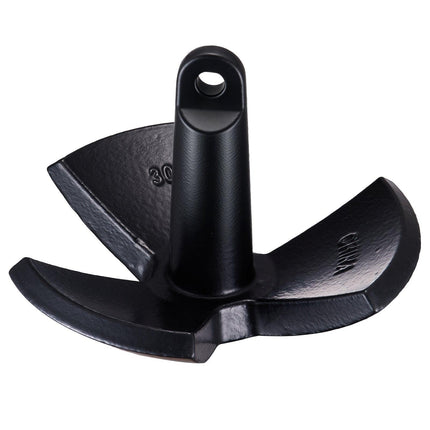 River Anchor 30LB Boat Anchor Cast Iron Black Vinyl-Coated Mushroom Anchor.