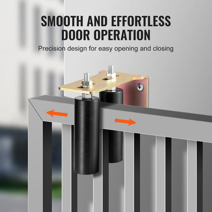Sliding Gate Kit 6” Rolling Hardware with L-Bracket Adjustable for Door.