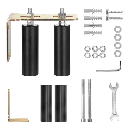 Sliding Gate Kit 6” Rolling Hardware with L-Bracket Adjustable for Door.