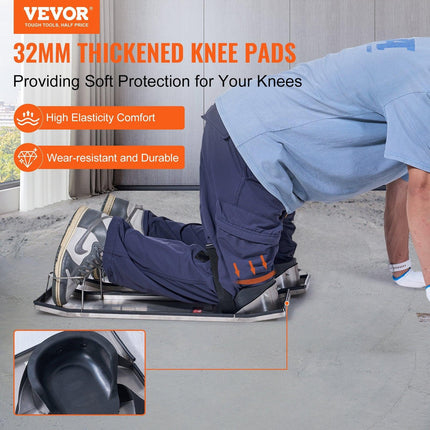 Concrete Knee Boards Knee Sliders 28" x 8" 2 Pair w/ Knee Pad for Concrete.
