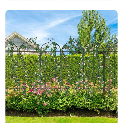 4 Packs Metal Garden Trellis for Climbing Plant Support 71x20 in Rustproof.