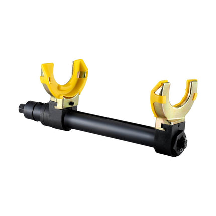 Strut Spring Compressor Set, Macpherson Strut Spring Compressor Kit, Interchangeable Fork Strut Coil Extractor Remover Tool, with Yellow Protective Sleeve and Carrying Case.