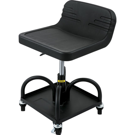 Rolling Garage Stool 300LBS Adjustable Mechanic Work Shop Seat w/Casters.