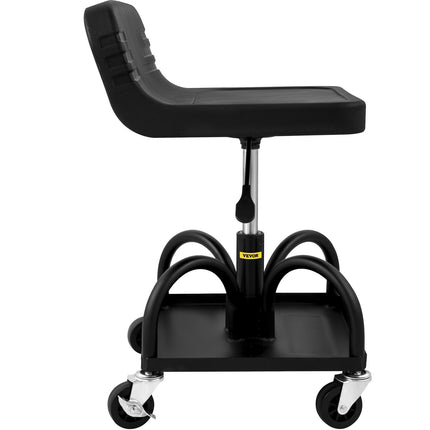 Rolling Garage Stool 300LBS Adjustable Mechanic Work Shop Seat w/Casters.