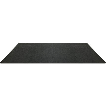12 PCS 14 mm Thick Gym Floor Mats, 24" x 24" EVA Foam & Rubber Top Interlocking Workout Floor Mats with 4.5 m² Coverage, Waterproof Exercise Puzzle Flooring for Gym, Home, Garage, Basemen.