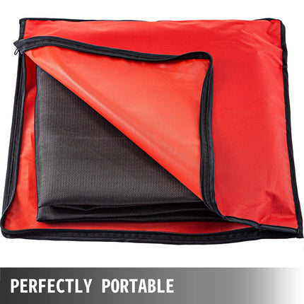 10 x 10 Ft Welding Blanket Black Fiberglass Blanket Portable Fiberglass Fire Retardant Blanket Welding Mat Welding Fireproof Thermal Resistant Insulation With Carry Bag.