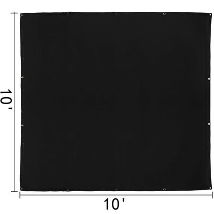 10 x 10 Ft Welding Blanket Black Fiberglass Blanket Portable Fiberglass Fire Retardant Blanket Welding Mat Welding Fireproof Thermal Resistant Insulation With Carry Bag.