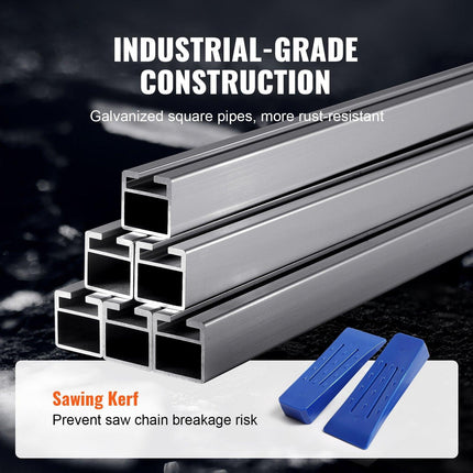 Portable Chainsaw Mill 14"-36" Guide Bar 0.2"-11.81" Cutting Thickness.