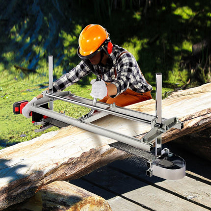 Portable Chainsaw Mill 14"-36" Guide Bar 0.2"-11.81" Cutting Thickness.