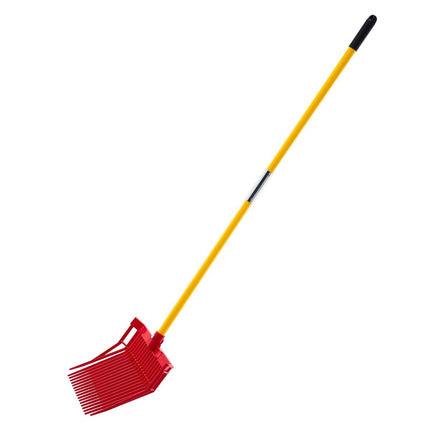 Horse Manure Fork Garden Tool 18 Tine Plastic Pitchfork Muck Rake for Hay.
