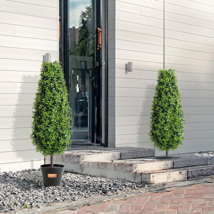 2 Pack 91.4cm Artificial Boxwood Topiary Tree Faux Plant UV Decor In/Outdoor.