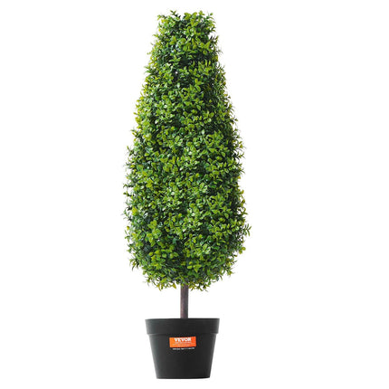 2 Pack 91.4cm Artificial Boxwood Topiary Tree Faux Plant UV Decor In/Outdoor.