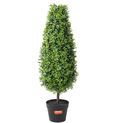 2 Pack 91.4cm Artificial Boxwood Topiary Tree Faux Plant UV Decor In/Outdoor.
