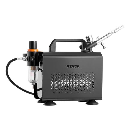Airbrush Kit Air Brush Kit 1/6 HP Air Compressor 1 Airbrush 3 Tips Paint.