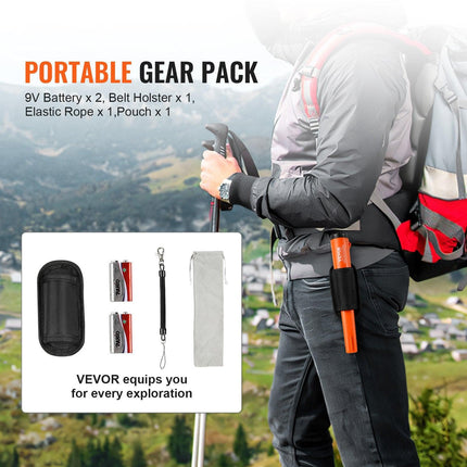 Metal Detector Pinpointer IP68 Waterproof Handheld Detector Wand with LCD.