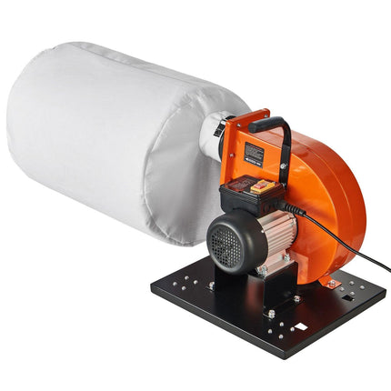 Dust Collector, 1HP 460 CFM Air Flow, Rolling Dust Collector with 80L Large Dust Collection Bag, 2.5 Micron Bag Filtration, Industrial Workshop Mobile Wood Dust Container with Handle and Wheels.