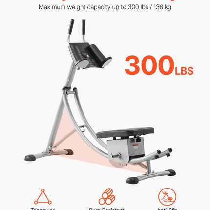 AB Workout Machine Equipment Home Gym Core Abdominal Trainers Adjustable.