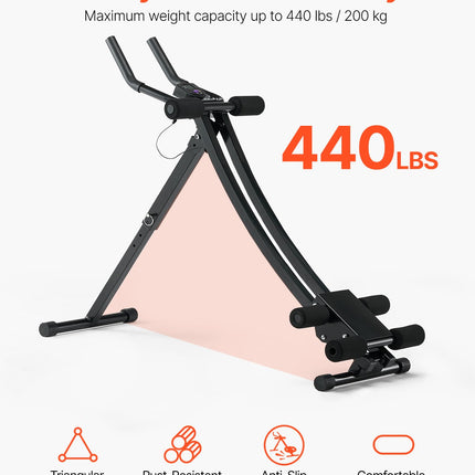 AB Workout Machine Equipment Home Gym Core Abdominal Trainers Adjustable.