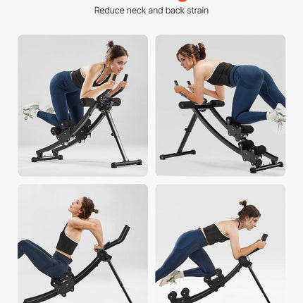 AB Workout Machine Equipment Home Gym Core Abdominal Trainers Dual-track.