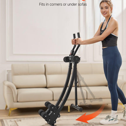 AB Workout Machine Equipment Home Gym Core Abdominal Trainers Dual-track.