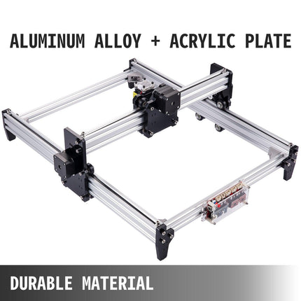 CNC 3040 15000MW CNC Machine 395(X) x 285(Y)Mm Effective Working Area 3040 CNC Router Machine GRBL Control CNC Laser Engraver Machine with 2 Axis Milling Router.