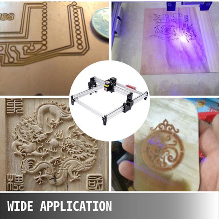 CNC 3040 15000MW CNC Machine 395(X) x 285(Y)Mm Effective Working Area 3040 CNC Router Machine GRBL Control CNC Laser Engraver Machine with 2 Axis Milling Router.