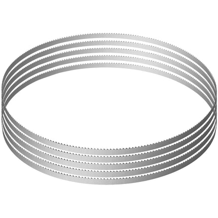 Band Saw Blade, 1650*16*0.56mm, 5 PCS/Pack Meat Bandsaw Blades for Replacement, Carbon Steel Blade, Meat Cutting Blade Wrapped by Rust-Proof Paper, Fit for Commercial Bone Saw Machines.