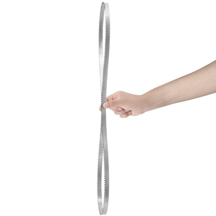 Band Saw Blade, 1650*16*0.56mm, 5 PCS/Pack Meat Bandsaw Blades for Replacement, Carbon Steel Blade, Meat Cutting Blade Wrapped by Rust-Proof Paper, Fit for Commercial Bone Saw Machines.