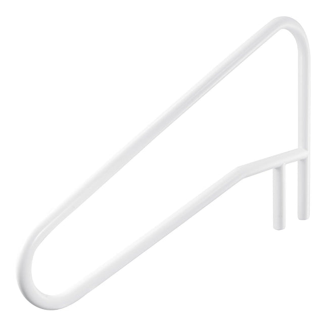 Pool Rail, 137.1 x 81.3 cm Pool Handrail, 100kg Load Capacity Heavy Duty Stainless Steel Swimming Handrail, Seamless Welding, Recessed or Base Mount, for Poolside, Water Parks, Spa Centers.