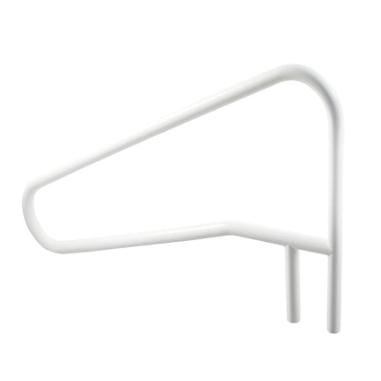 Pool Rail, 137.1 x 81.3 cm Pool Handrail, 100kg Load Capacity Heavy Duty Stainless Steel Swimming Handrail, Seamless Welding, Recessed or Base Mount, for Poolside, Water Parks, Spa Centers.