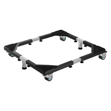 Fridge Stand Mobile Base, 1200 lbs Load Capacity, Washing Machine Stand with 8 Locking Twin Wheels and 4 Brakes, 23-36.6 Inches Adjustable Furniture Dolly for Washer, Refrigerator and Dryer.