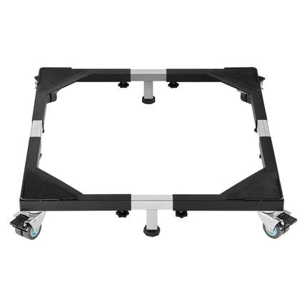 Fridge Stand Mobile Base, 1200 lbs Load Capacity, Washing Machine Stand with 8 Locking Twin Wheels and 4 Brakes, 23-36.6 Inches Adjustable Furniture Dolly for Washer, Refrigerator and Dryer.