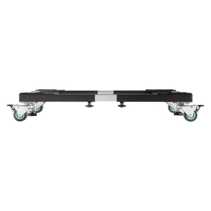 Fridge Stand Mobile Base, 1200 lbs Load Capacity, Washing Machine Stand with 8 Locking Twin Wheels and 4 Brakes, 23-36.6 Inches Adjustable Furniture Dolly for Washer, Refrigerator and Dryer.