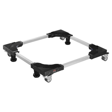 Fridge Stand Mobile Base, 1100 lbs Load Capacity, Washing Machine Stand with 8 Locking Twin Wheels and 4 Brakes, 27.5 -35.4 Inches Adjustable Furniture Dolly for Washer, Refrigerator and Dryer.
